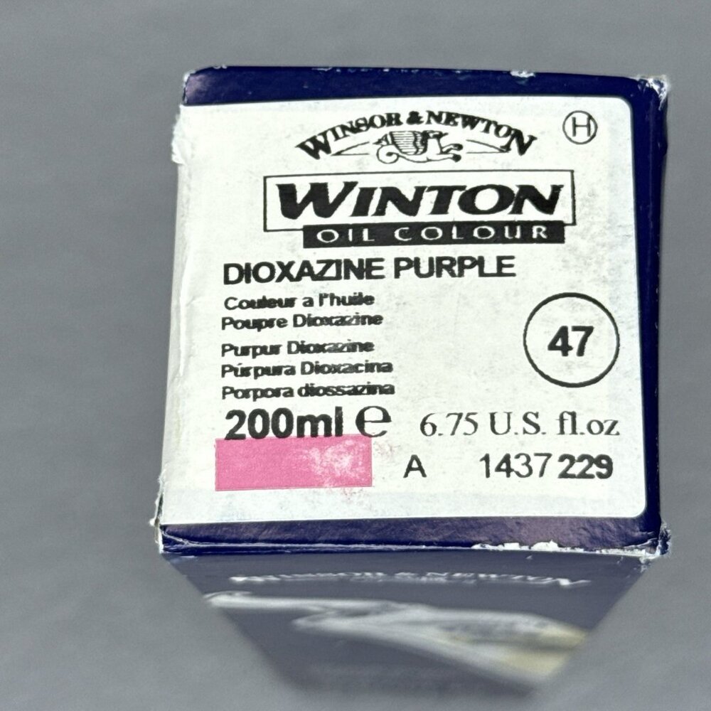Winsor and Newton Winton Oil Colour Dioxazine Purple 47 Lot Of 4 6.75 oz  200 ml - Picture 2 of 6